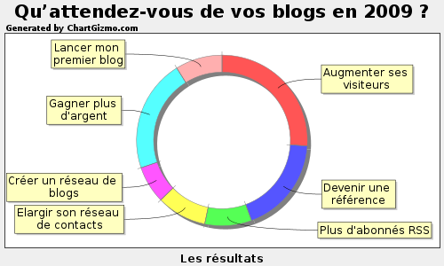 Sondage 7 : Qu’attendez vous de vos blogs en 2009 ? [résultats]